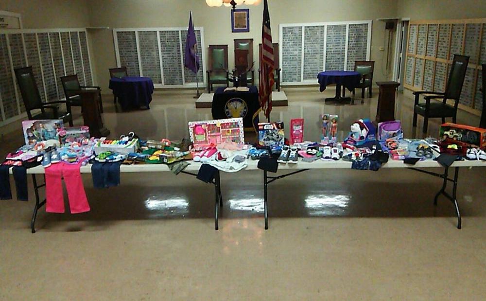 Christmas presents for 10 local kids - 2015.