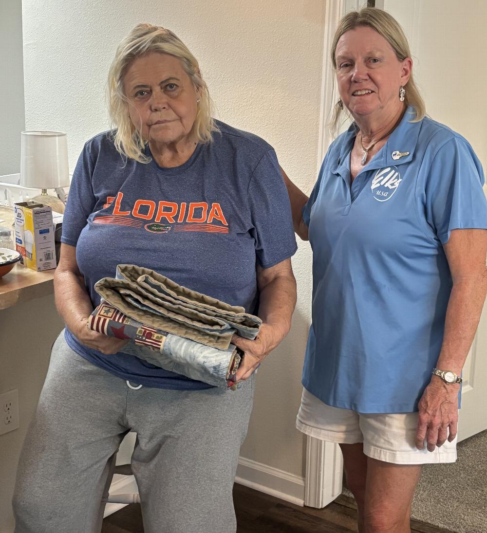 Karen Tracy (R) delivering WHK on August 2, 2025