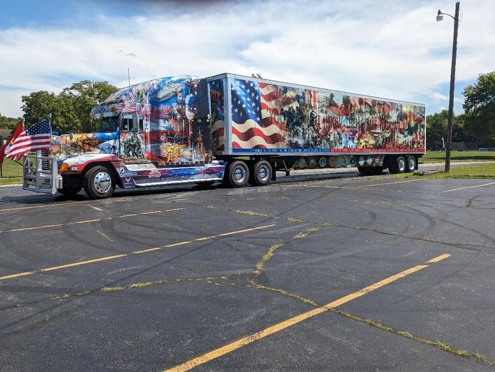 Semi full of honors to the our active duty and veterans