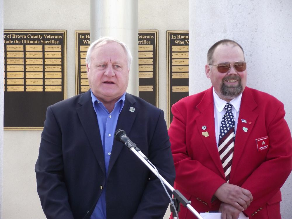 State Senator David Hansen and George Harper Exalted Ruler Green Bay Lodge 259
Flag Day 2014