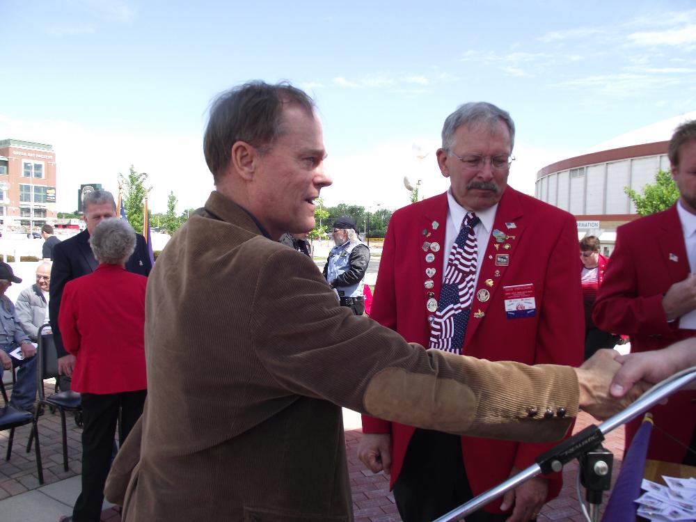 State Senator Robert Cowles and Dave Crevecour PER Green Bay Lodge 259
Flag Day 2014