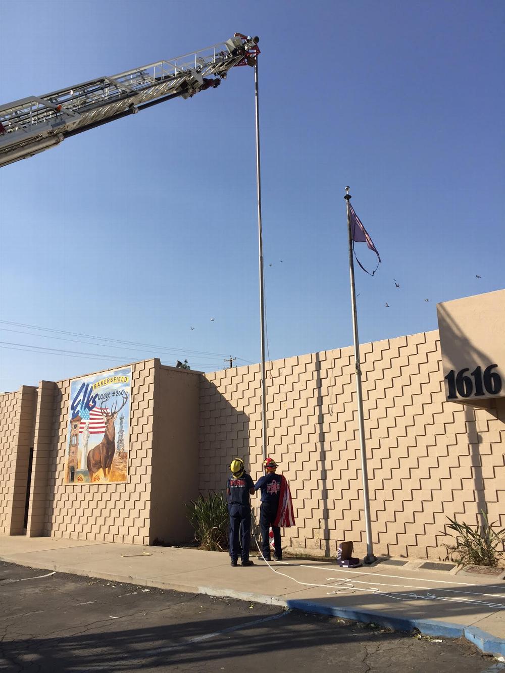 2017 New Flagpole installation