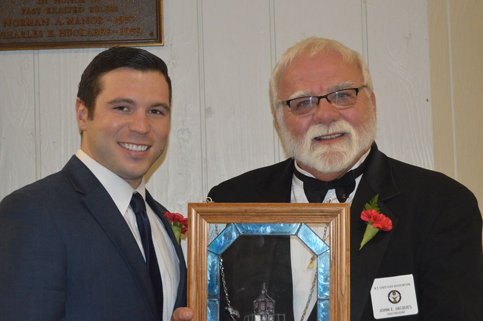 William Barlow Jr., City of Oswego Mayor & John Jacques', NYSEA President at 2016 Washington's Birthday Celebration