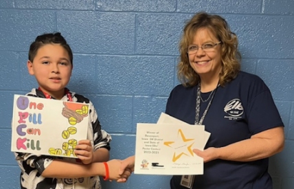Congratulations to Davenport Elks’ Drug Awareness Poster Winner. 
Thomas went on to win at the southeast district and the state levels! 

