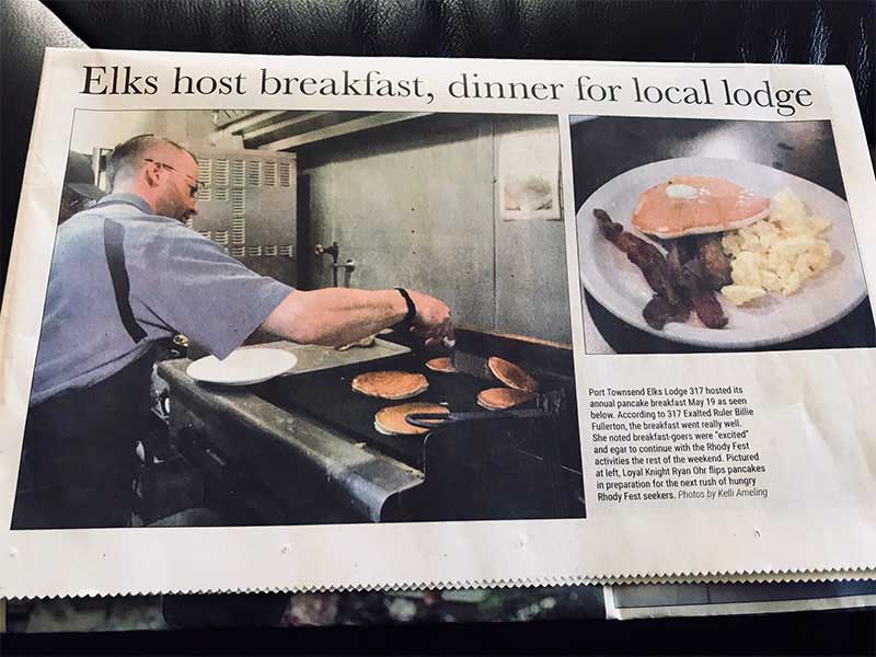 Ryan Ohr, manning the griddle!