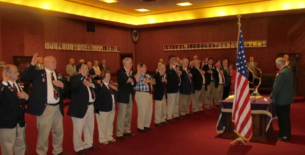 Officers swearing in for the fraternal year 2017 - 2018