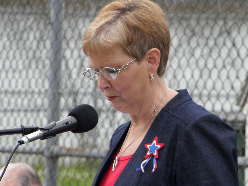 Patricia Wilson, Key Note speaker of 2014 Flag Day Ceremony.