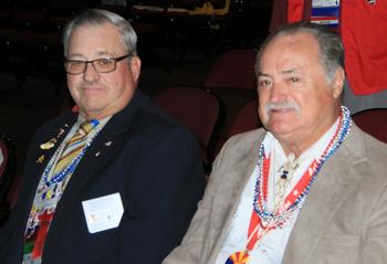 State President Ed Leuer and Robert Piche West district Deputy