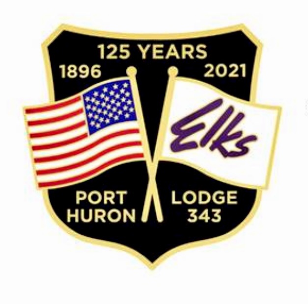 Port Huron Lodge 343 125th Year Anniversary Lapel Pin being sold for $5.00 to support the many PER programs