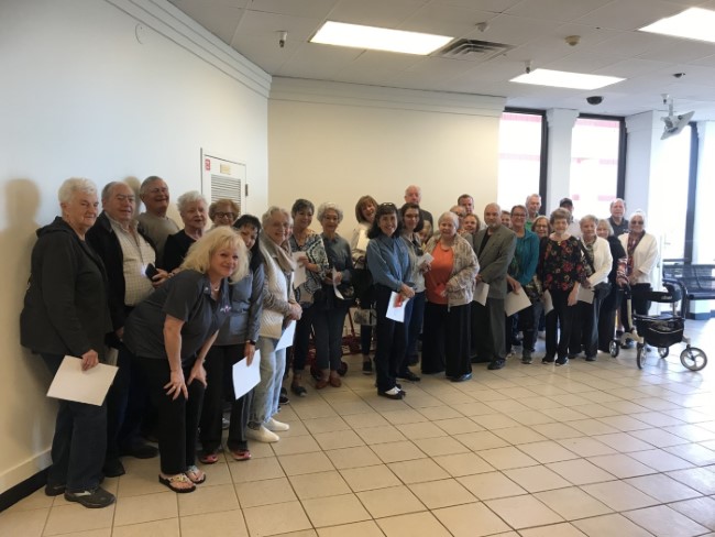 The Tucson Elks Lodge #385 took 25 kids to JC Penney for the March Clothe "A" Child 2023 .  Photo shows all the volunteers and mixed with members.  