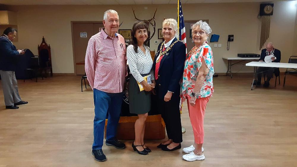 Our newest Lodge #385 members L-R:
Gary Scheer, Martha Mergerle, ER Susan Trecartin, Patricia Orr Bonura.

May 24, 2022