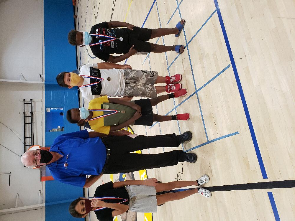 Lodge Hoop Shoot Contest 2021

Our annual Lodge Hoop Shoot contest was held at the Steve Daru Boys and Girls Club on Saturday November 6th. Fifteen participants in three age groups shot 25 free throws each. The following winners will advance to the District Hoop Shoot on January 22nd, 2022

8 – 9 Boys Jose Navarro

8 – 9 Girls Dezirac Lopez

10 – 11 Boys Nicholas Medina

10 – 11 Girls Victoria Navarro

12 – 13 Boys Kaleb Gonzales

12 – 13 Girls Sophia Lopez

Thanks for the support of our eleven members and Ben Hurley, Amphi High Basketball Coach, with five of his players who handled the ball retriever duties. Signup at the Lodge if you can support the District Hoop Shoot.  Photo: ER Wayne Burns with some winners. 