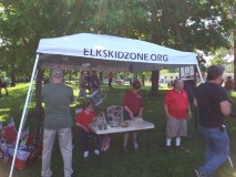 Drug awareness tent at Owen Park during Memorial Day parade 2016