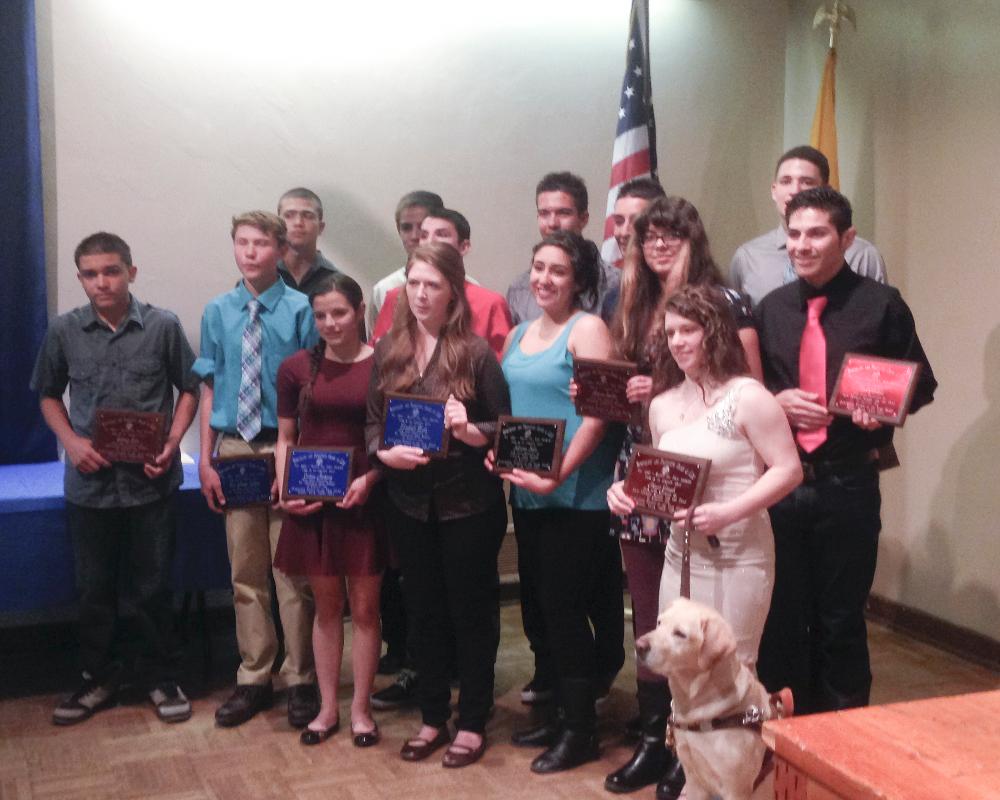 Students honored at our 2014 OUTSTANDING STUDENT BANQUET which has been chaired for the past ten years by PER and current Esquire Ron Reichman!