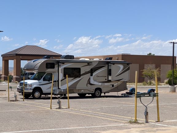 Six blacktop RV sites with 30 amp electric.