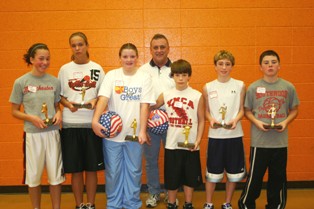 Wabash County 12-13 year old Hoop Shoot Champions