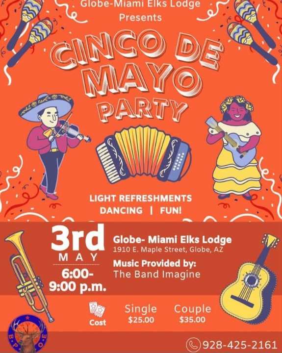 Our Cinco De Mayo refreshments and dance was a success.  