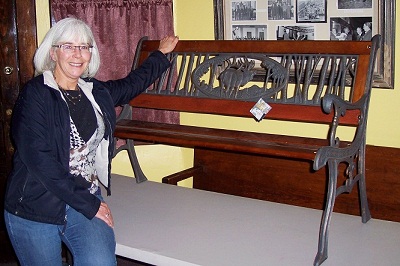 Susan is 2014 Elk's Bench raffle winner.