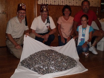 <b><h2>Maci Jo's 25 gallons of can tabs donated to the Shriners 06-14-2010</h2></b>