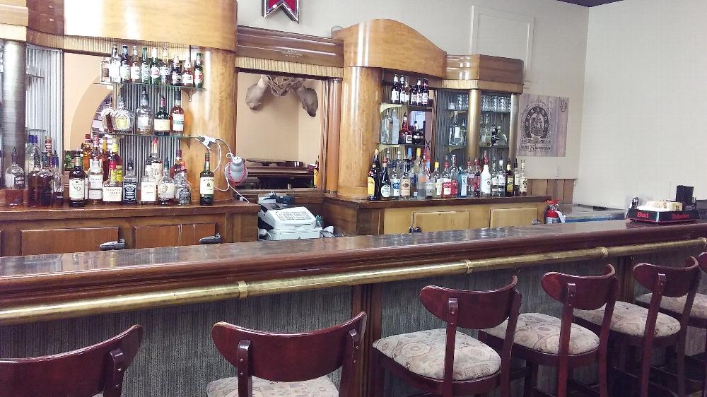 Banquet Hall Antique Bar Back