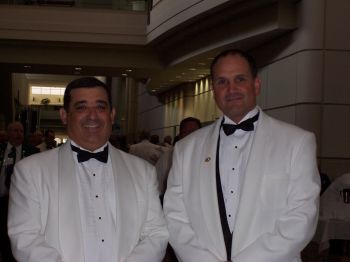 Past District Deputy Grand Exalted Ruler North Randall Cory and Past District Deputy Grand Exalted Ruler South David Fenster, at Grand Lodge after being sworn in as District Deputies in 2006.