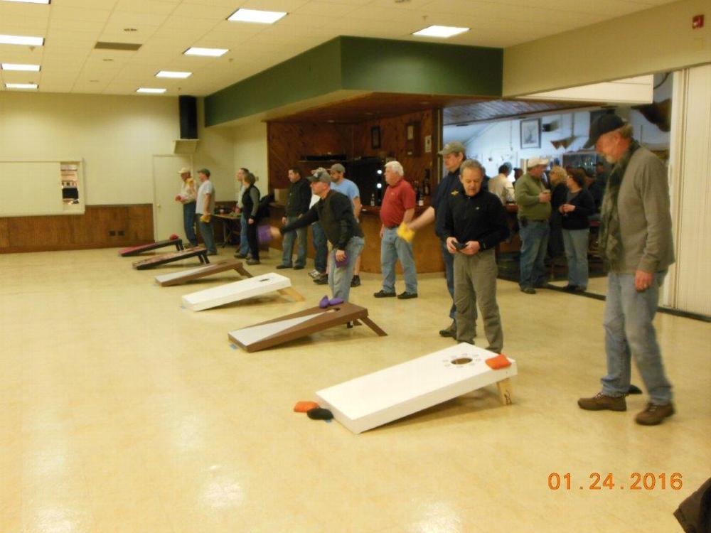 Teams playing in the 2016 Corn Hole Tournament.