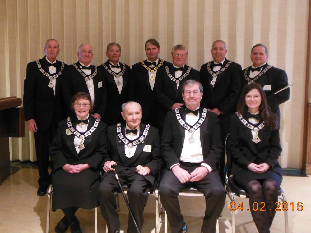 Bennington Lodge #567 Officers 2016-2017
<br><br>
Front Row L-R
Lori Pinsonneault, PER,PSP- Chaplain
Arthur W. Charron, PER- Trustee
Terry L. Granger, PER- Treasurer
Sarah Perrin- Secretary
<br><br>
Back Row L-R
Charles F. Boyle, PER- Trustee
John T. Ottaviano- Trustee
Dennis Hart, PER- Esteemed Lecturing Knight
Kelly F. Kervan- Exalted Ruler
Willis Hunt- Esteemed Leading Knight
Donald Roy- Esteemed Loyal Knight
Gregory A. Pinsonneault, PER- Esquire
