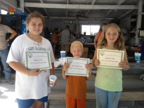 2011 6-10 Fishing Derby Winners