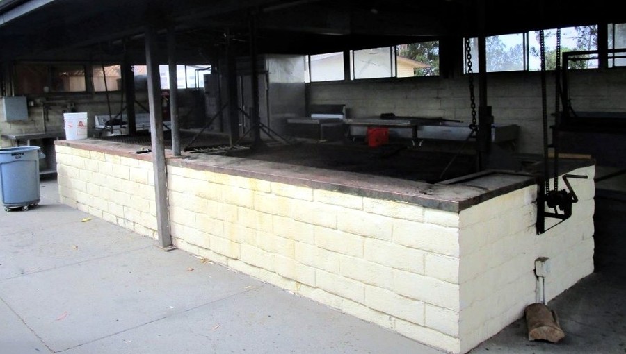 Two Large Barbecue Pits