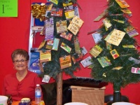 Ann Mosher working hard at the lottery tree booth.  Ann is a long term member and the wife of the Lodge Innerguard Ed Mosher.