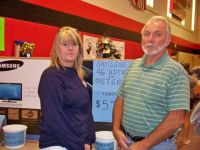 Lodge Treasurer Karen DeRose and Esquire Ken Travis posed for a snap shot during our recent Tricky Tray Day