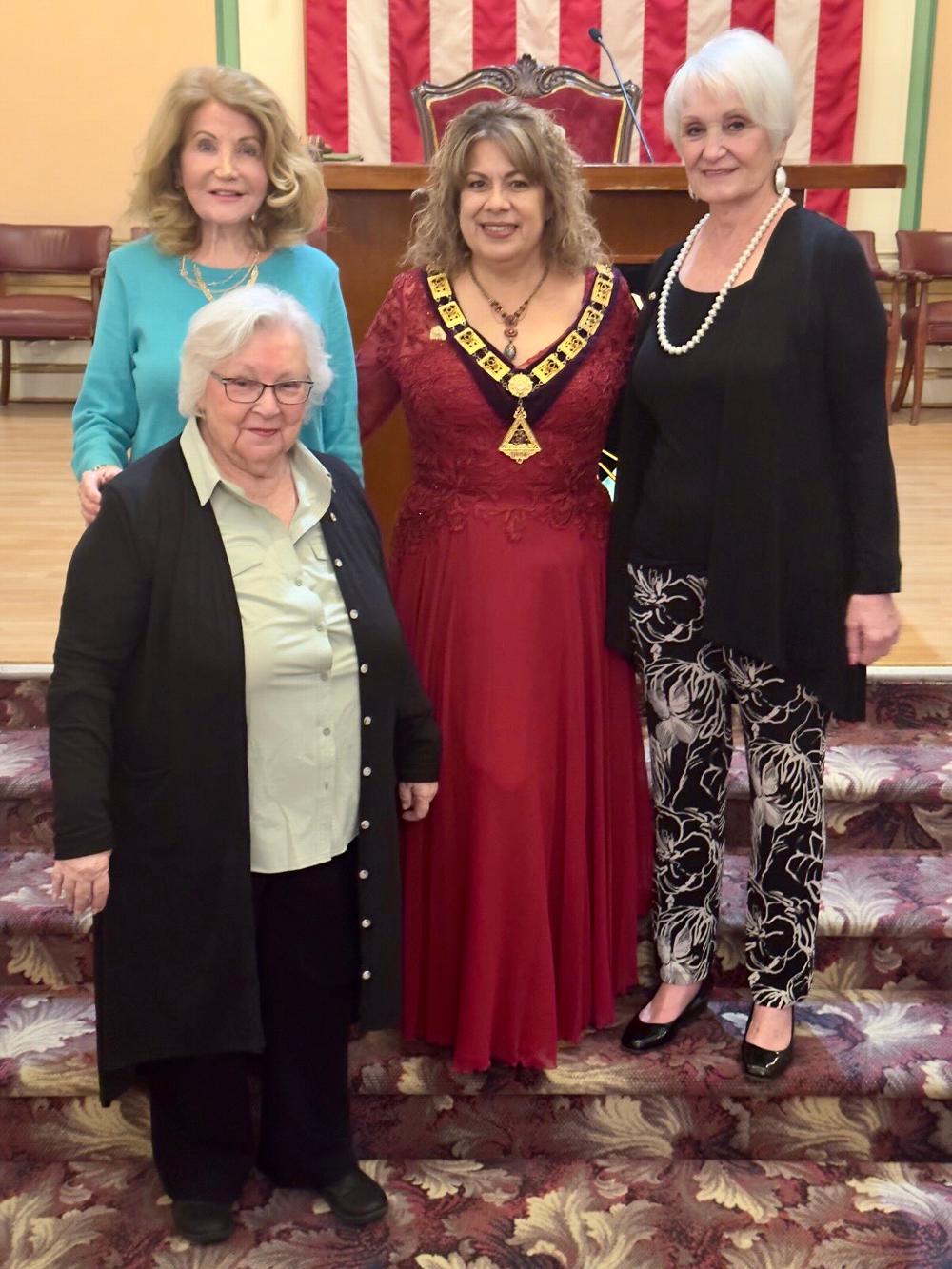 March 2023 Initiates - Maria Perez, ER Laura Fiallos, Barbara Jacoby and Diane Askew