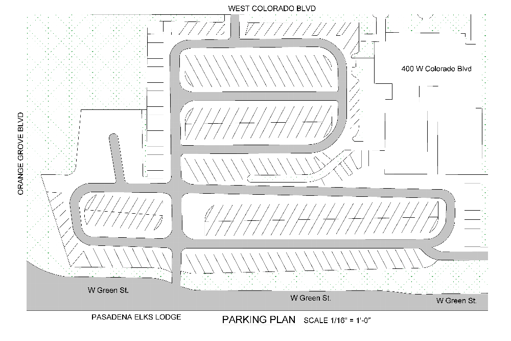 Pasadena Elks Lodge 672 Parking Plan