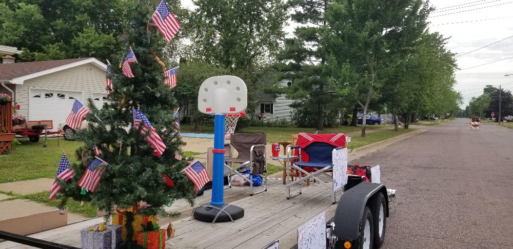 The final float for Cranberry festival 2021 parade
