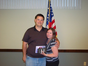 New member Carrie and her husband.  Congratulations Carrie and welcome to the Lodge.  Carrie and John were also recently married. 