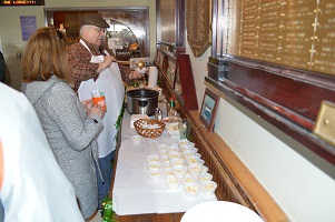 Pictured is Jack handing out his famous chili to members of the community and Elks. Next year we will remember to make much more.  