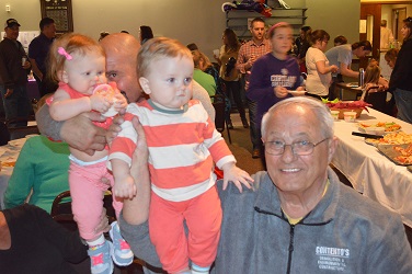 Bob with grand children.