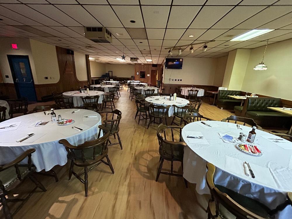 Upstairs dining area