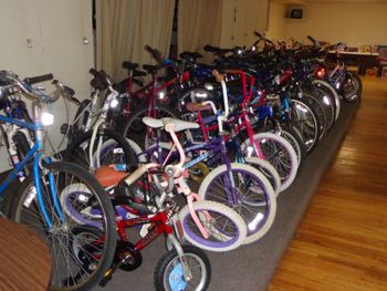 Lots of bikes for the kids for Christmas