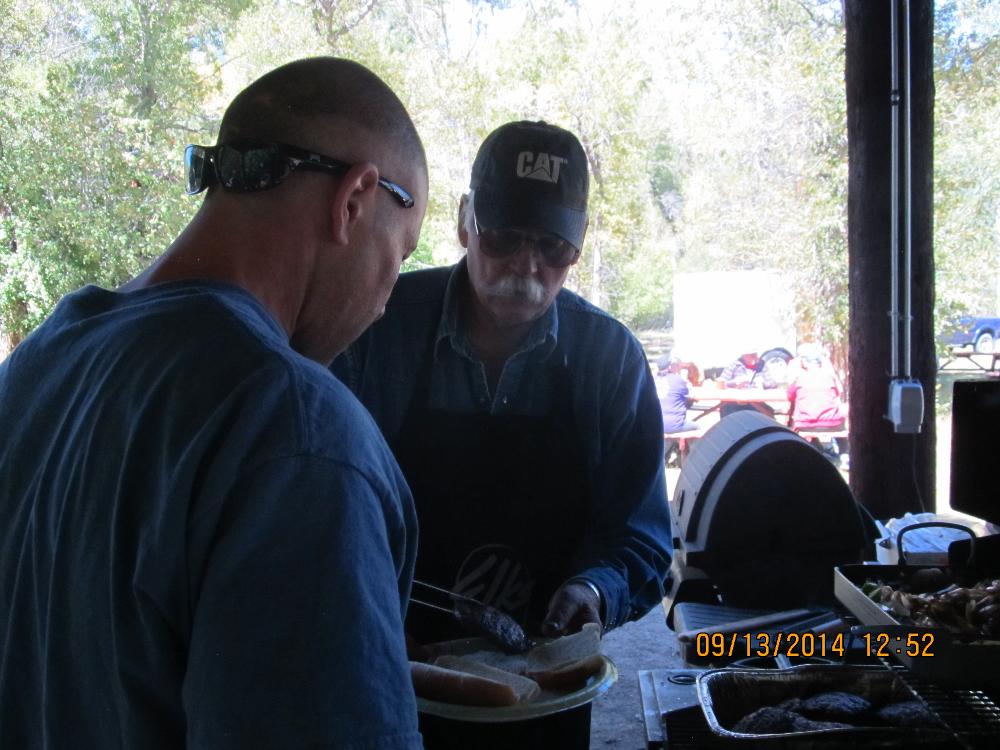 Ron Carpenter cooking up some good grub at the annual picnic