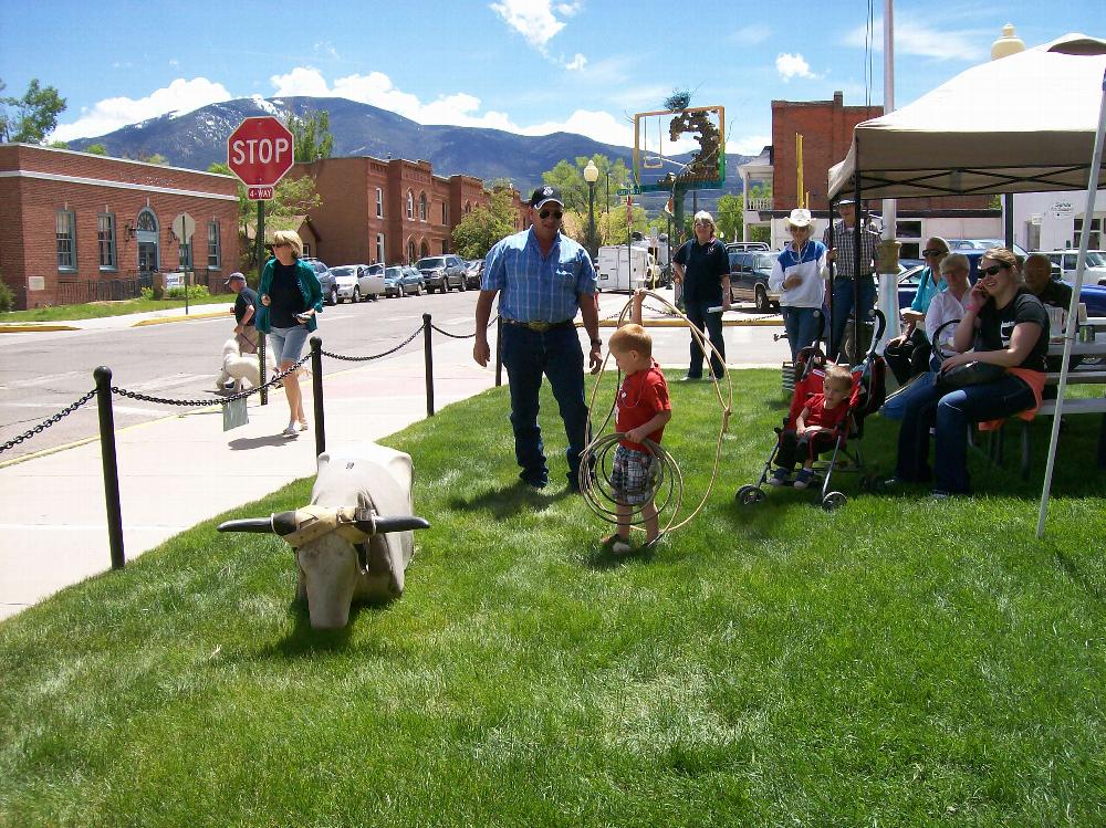 Roping instruction Multicultural Fair
