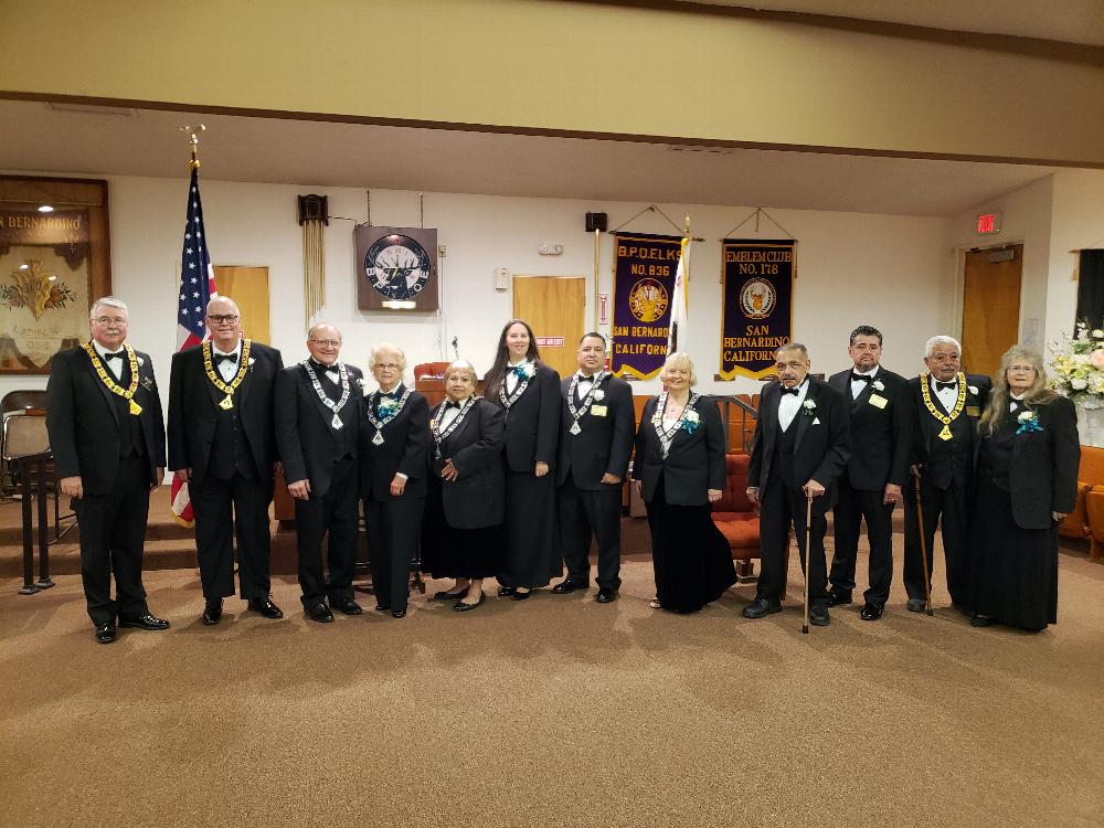 San Bernardino Lodge No. 836 2021-2022 Officers!
