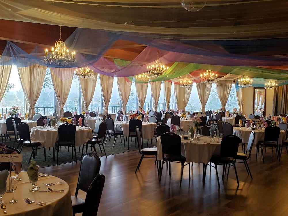 Ballroom decorations for Mother's Day were gorgeous!