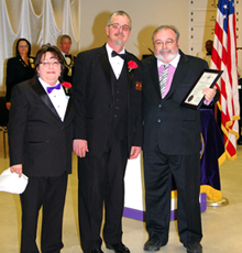 Yankee Lanes' Nelson Moody was named ER Cliff's "Citizen of the Year" for 2014-15 during the Lodge Installation on April 11th, 2015.