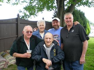 with Jack is Bill "Tiny" Quinn, Mary Wood ( Jack's sister ) E.R. John Floyd and Steve Feeney 