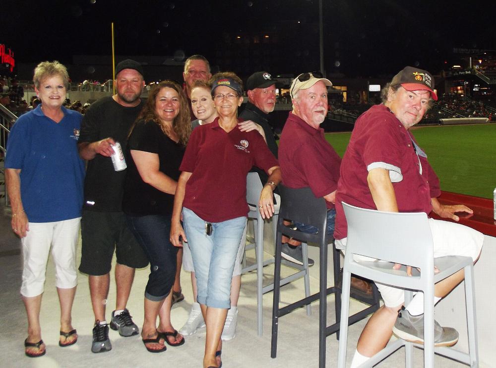 Officers & Members at Fayetteville Woodpeckers Baseball Game