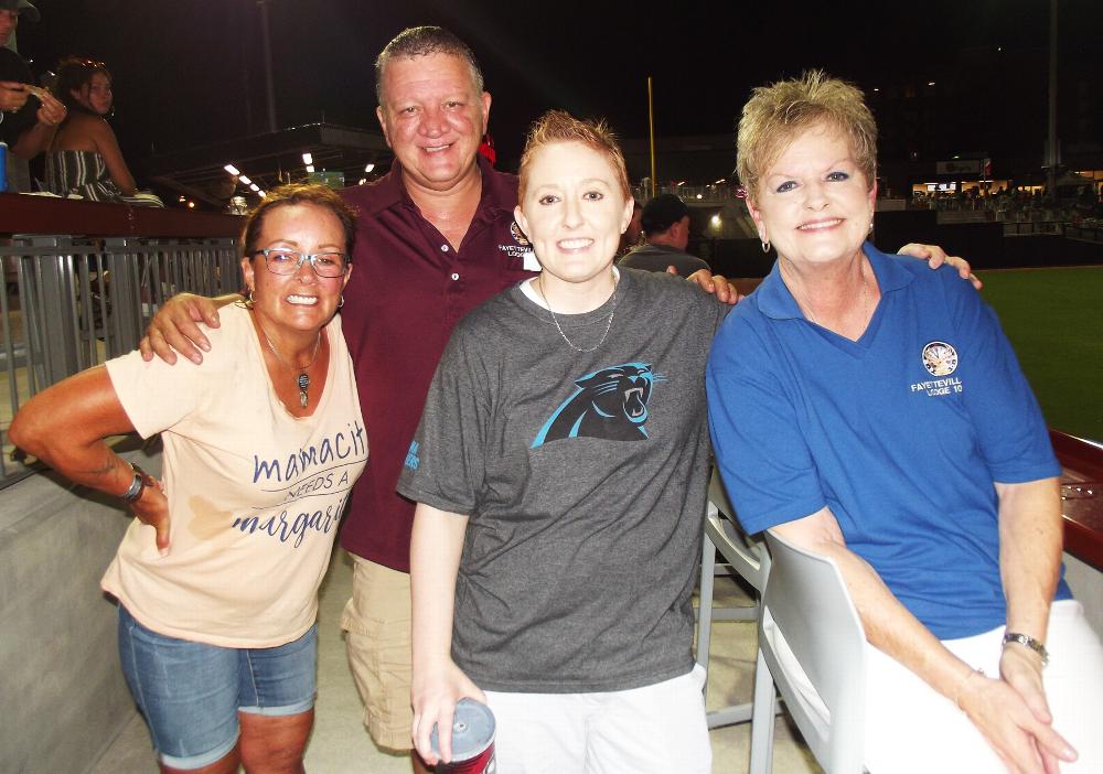 Pool Manager & Officers at Fayetteville Woodpeckers Baseball Game