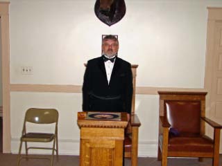 Exalted Ruler David "Pete" Byron at Officer Installation, just before he began his year as Exalted Ruler of Philipsburg Lodge.