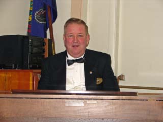 Organist Bob Wisor.  Ask him to show you his organ.  On second thought, don't.  Ha, ha, ha.