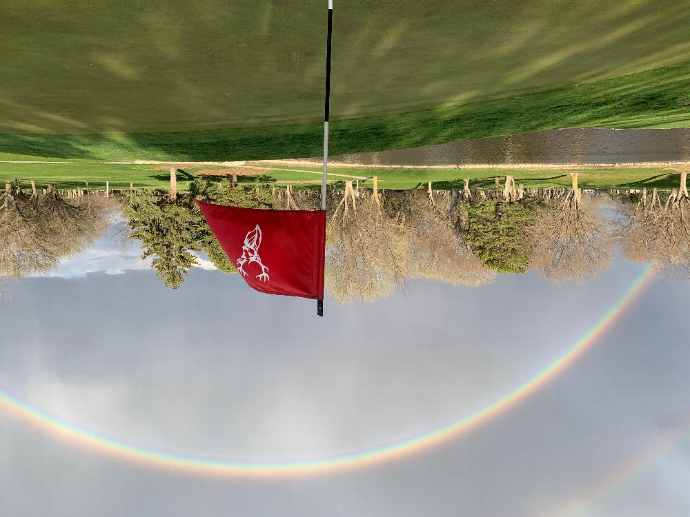 Double Rainbow on #8 Green